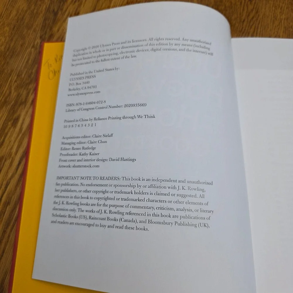Unofficial Hogwarts for the Holidays Cookbook Rita Mock-Pike Hardcover Recipes